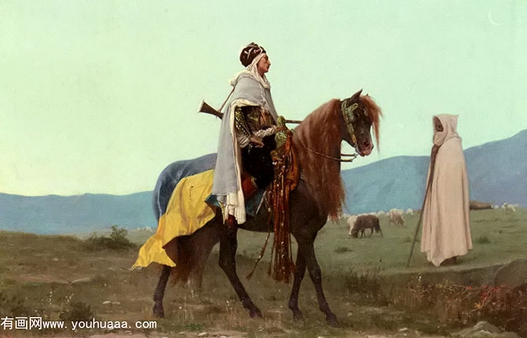 an arab horseman