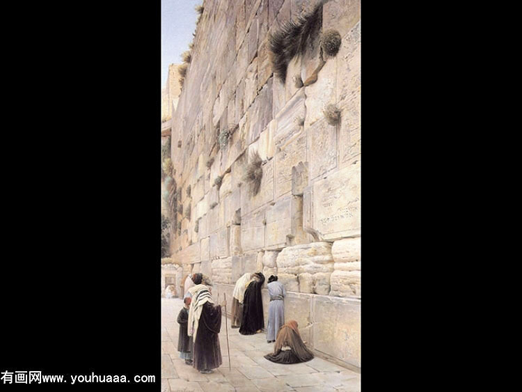 lament of the faithful at the wailing wall, jerusalem jerusalem