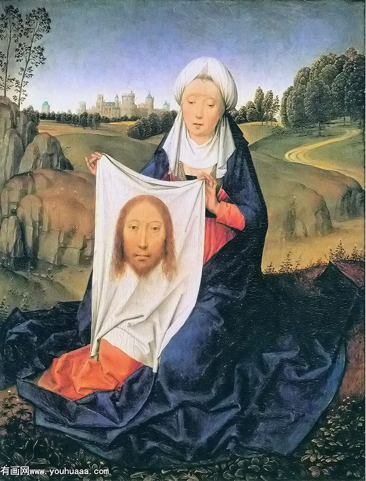 saint veronica reverse of the jan florens triptych