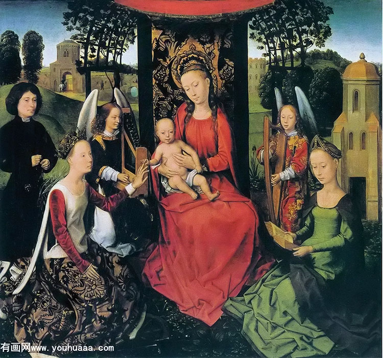 ʥĸӣɽʥɪռŰ - virgin and child with saints catherine of alexandria and barbara eariy