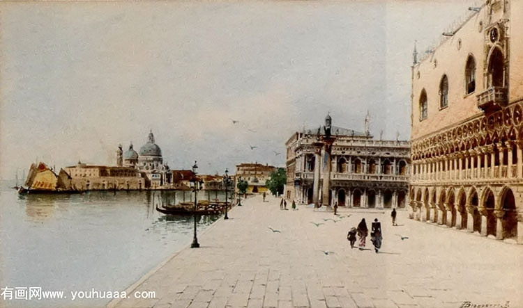 a stroll in front of the doges palace