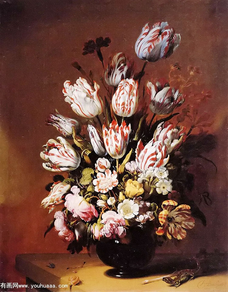 tulips in a vase