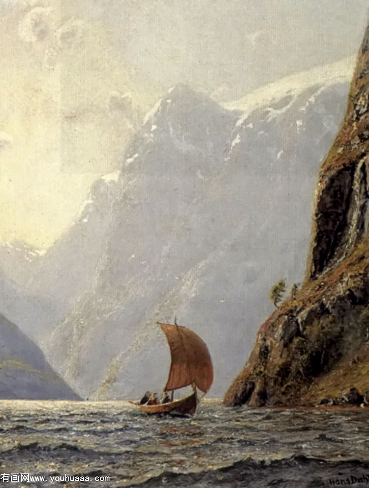 sailing in a fjord