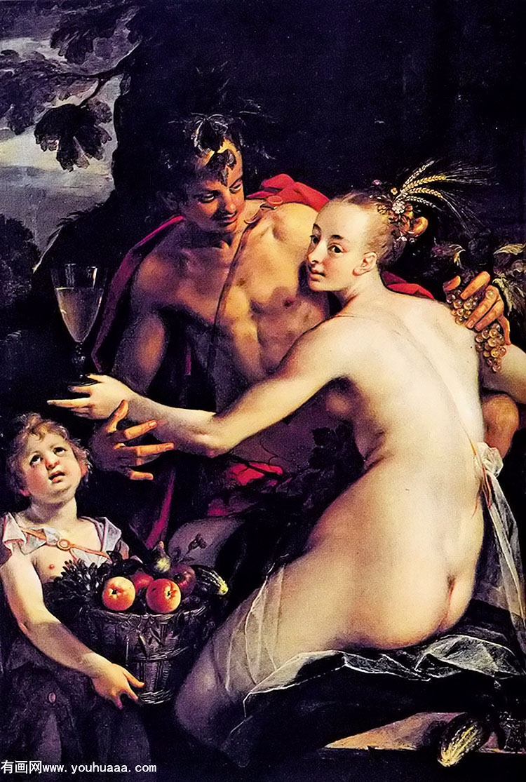 bacchus, ceres and cupid