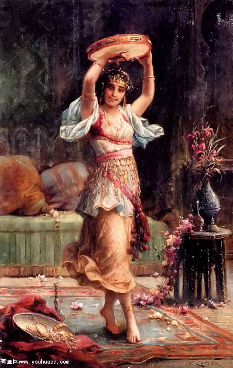 the tambourine player