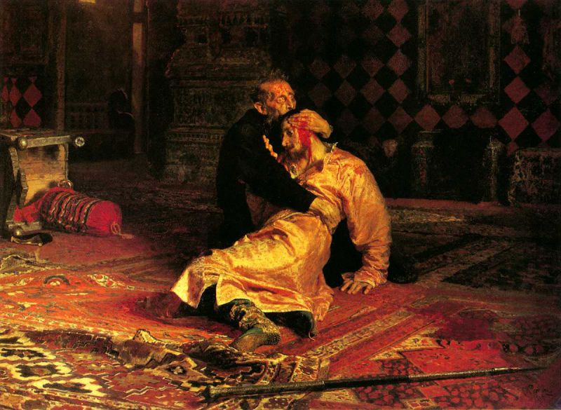 ׵ɱ - ivan the terrible and his son ivan on november 16, 1581