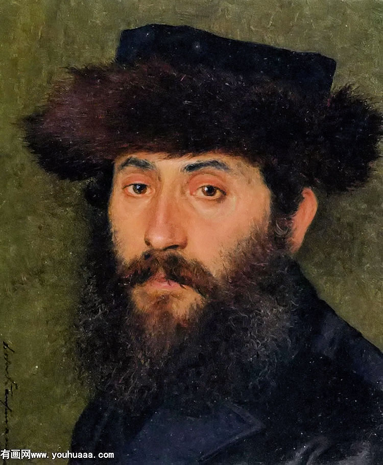 Ф - portrait of a man with streimel