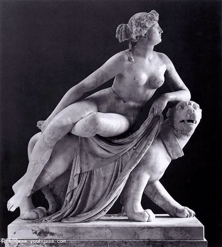 ariadne on the panther (front view)