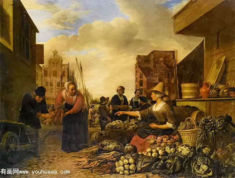 a vegetable market