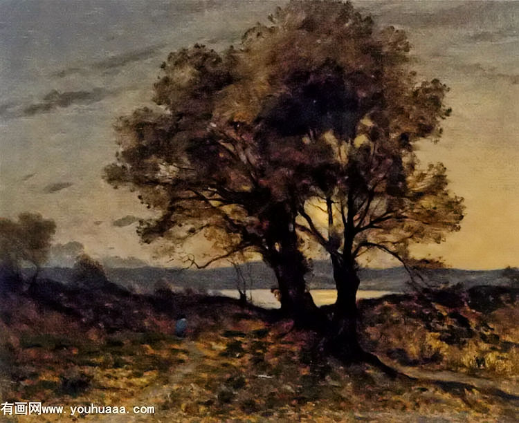 paysage au clair de lune