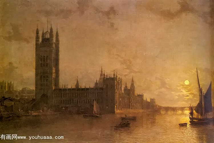 westminister abbey, the houses of parliament with the construction of wesminister bridge