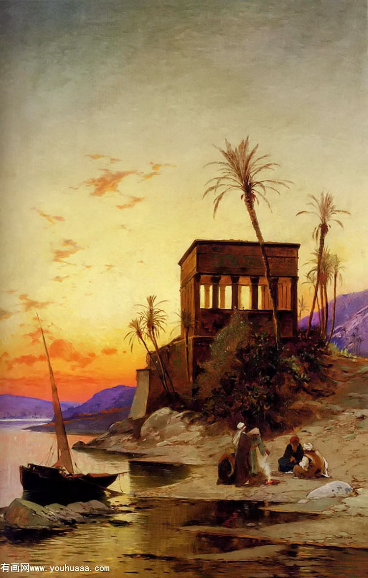 the kiosk of trajan, philae on the nile