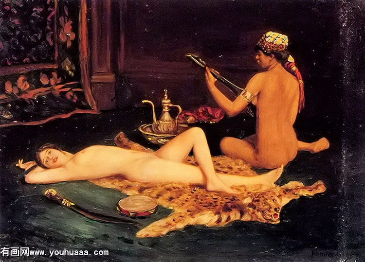 reclining odalisque