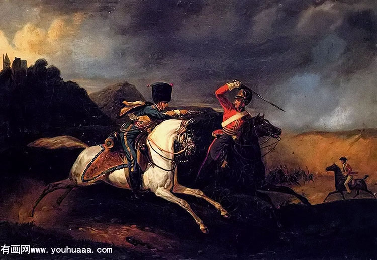 two soldiers on horseback