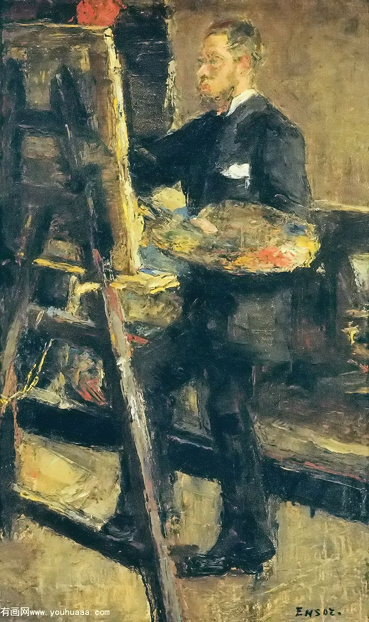 ǰά - portrait of willy finch a his easel