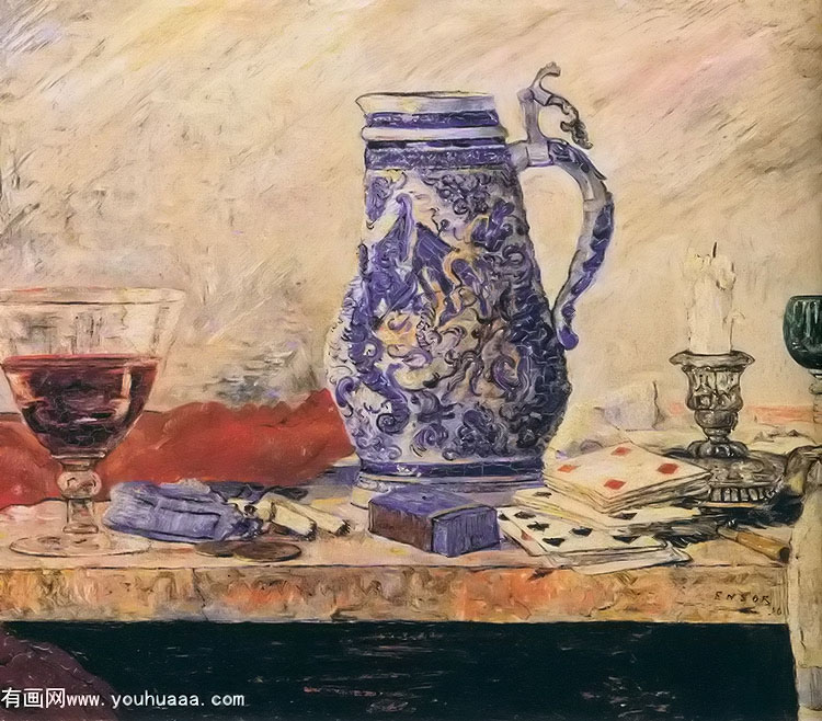  - still life with blue jar