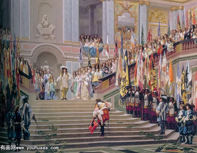 ڷΪ׵нӼ - reception of the duc de conde at versailles