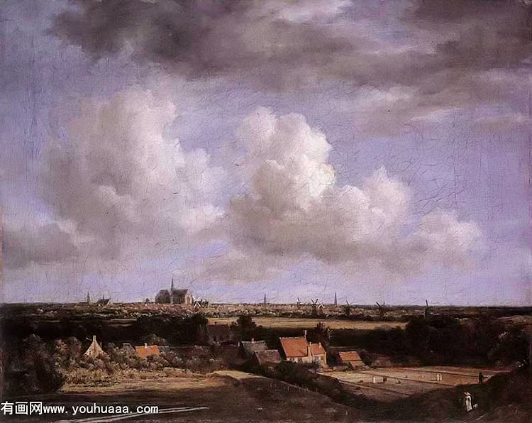 landscape with a view of haarlem