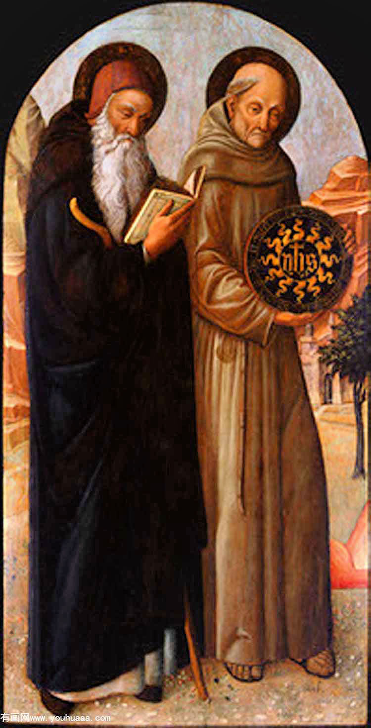 saint anthony abbot and saint bernardino of siena