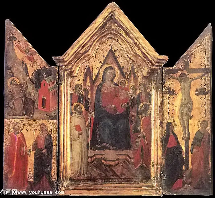 ʥϵʥĸʹʥͽ - madonna enthroned with angels and saints