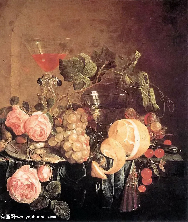 :ˮ - still life with flowers and fruit