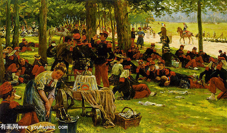 picnic after the parade bois de boulogne