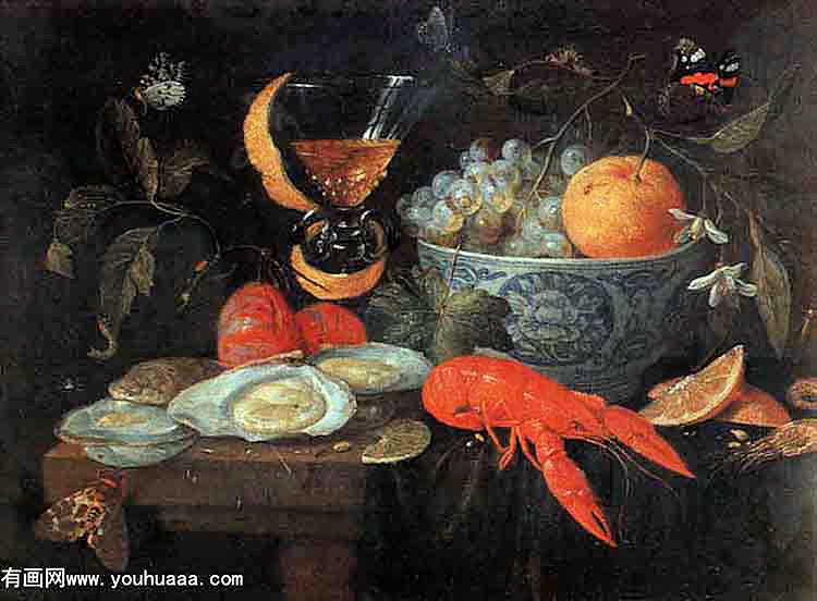 :ˮ뱴 - still life with fruit and shellfish