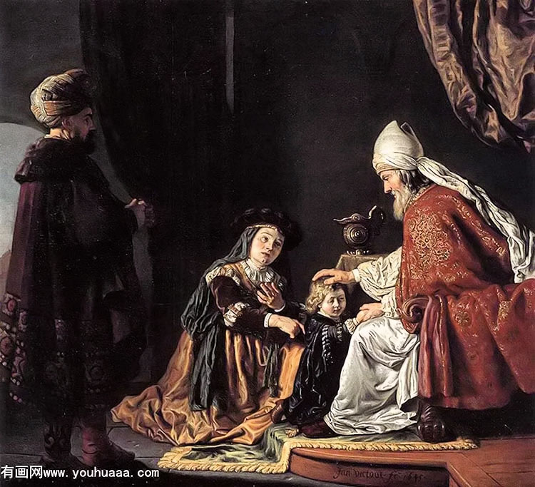 hannah giving her son samuel to the priest