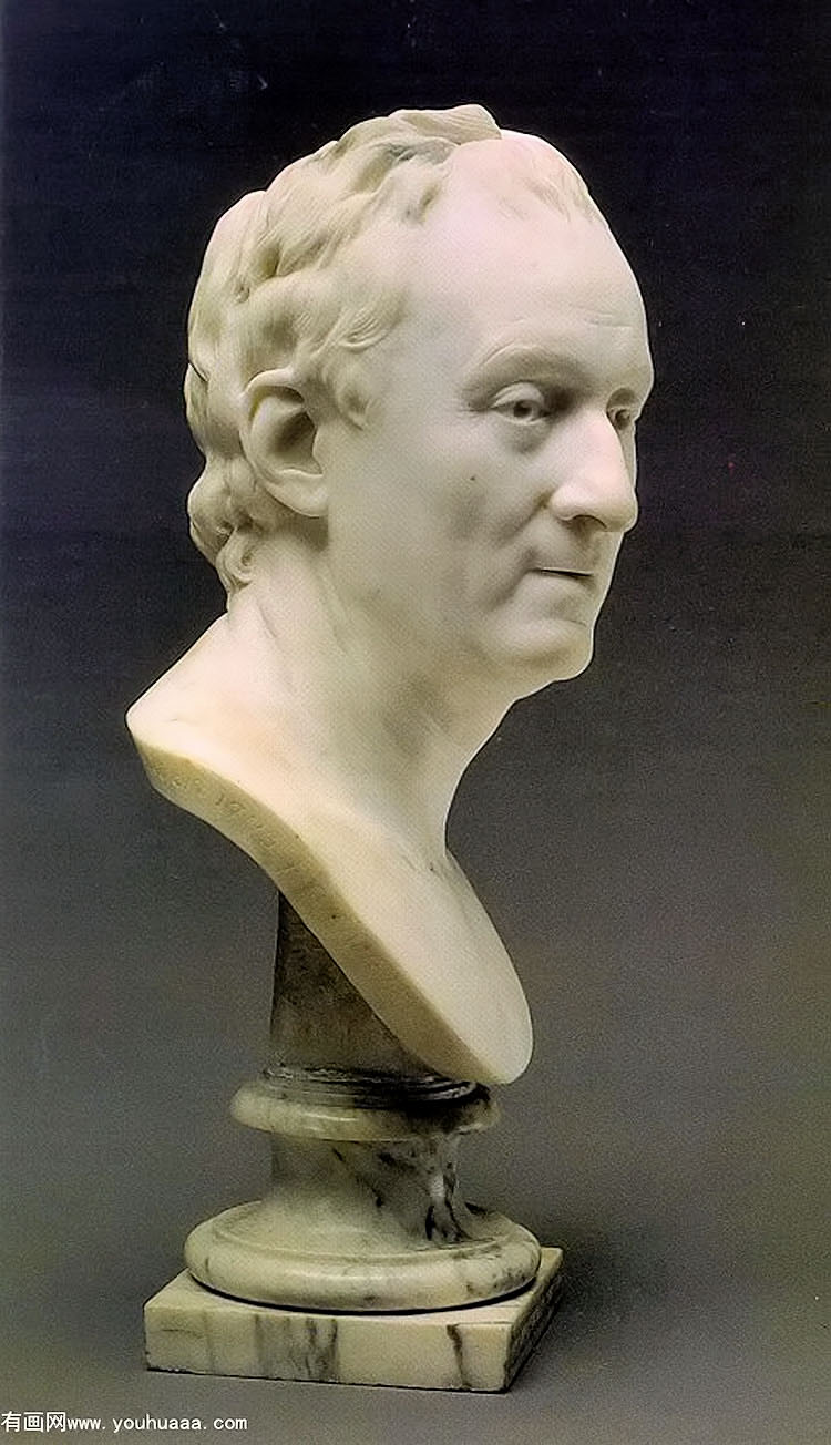 bust of denis diderot