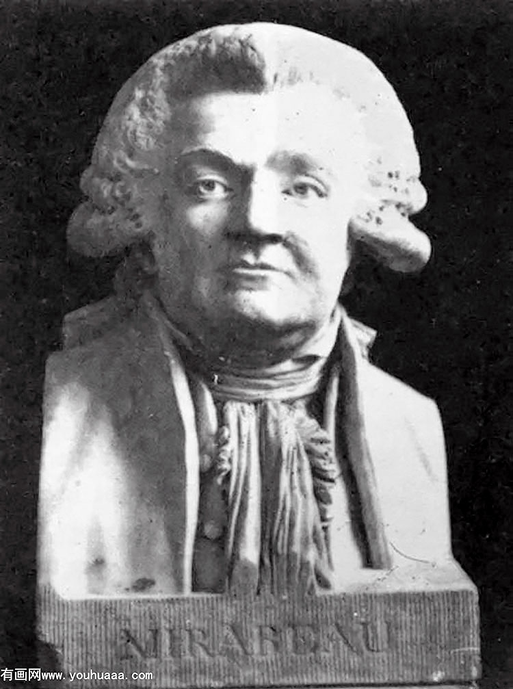 bust of mirabeau