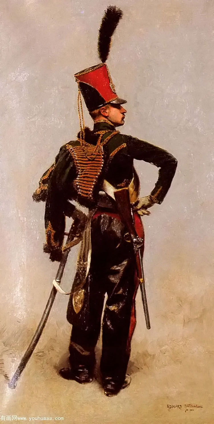 a rank soldier of the 7th hussar regiment