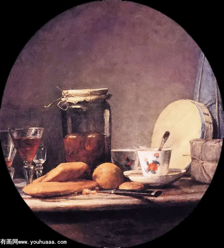 һ - still life with jar of apricots