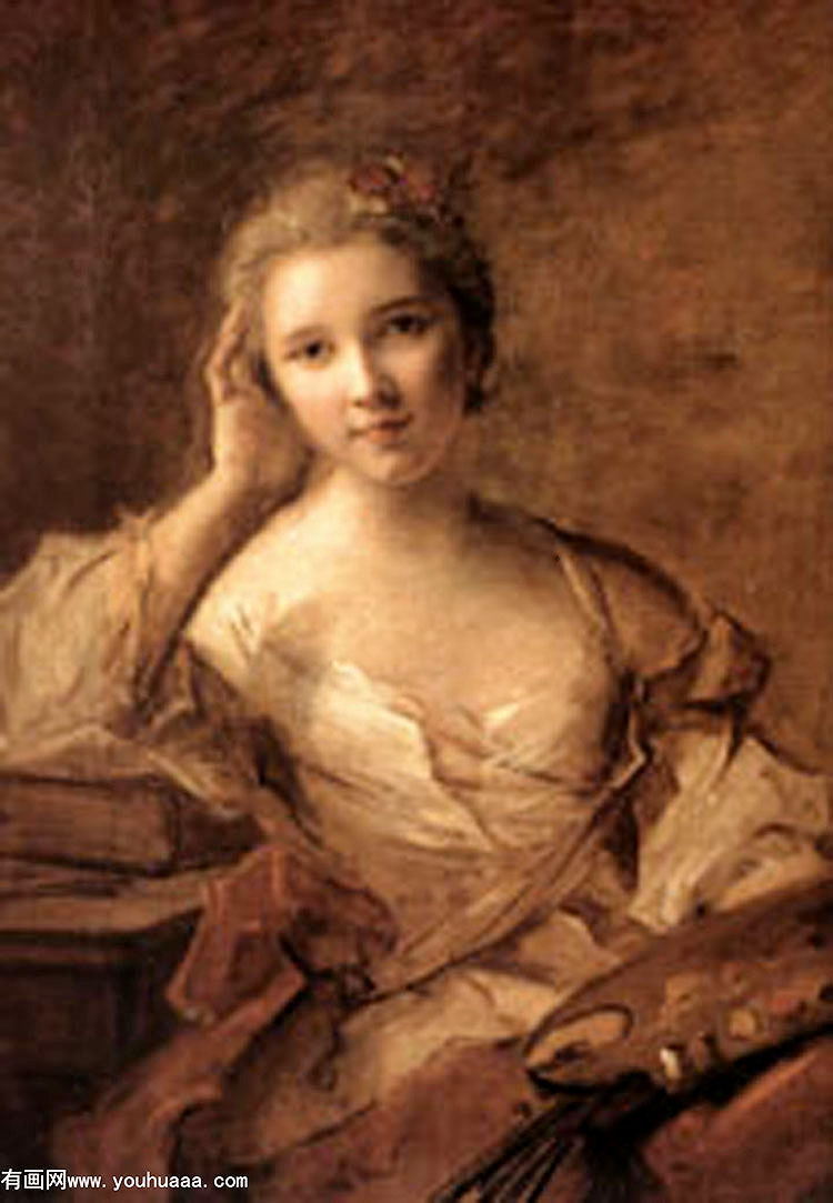 һλŮҵФ - portrait of a young woman painter