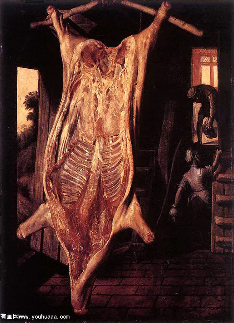 slaughtered pig