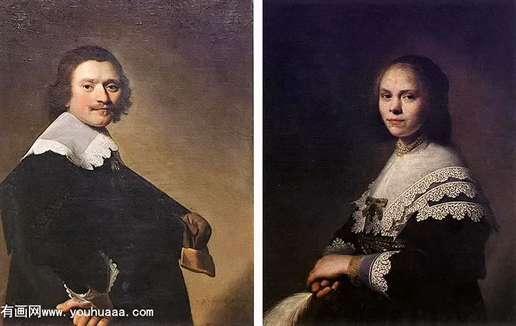 ŮФ - portrait of a man and portrait of a woman