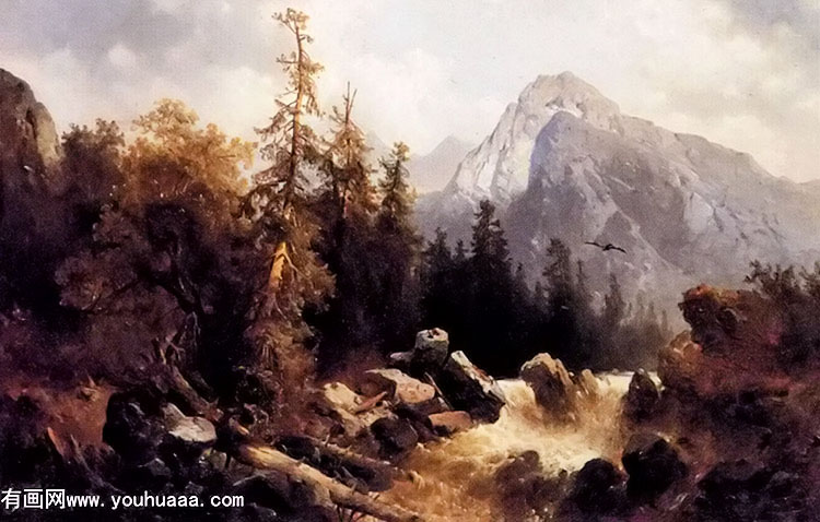 a mountainous river landscape