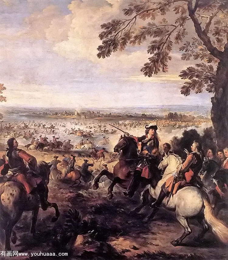 the crossing of the rhine by the army of louis xiv, 1672