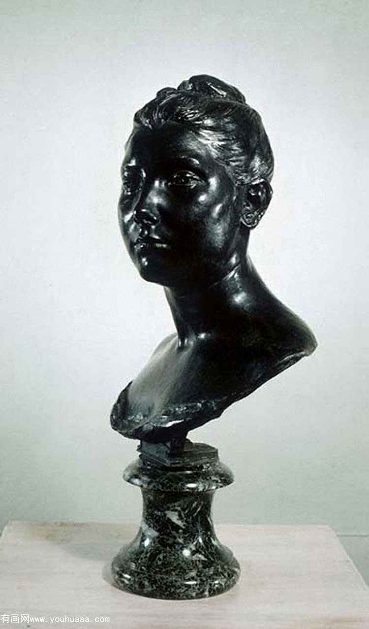 bust of a young woman