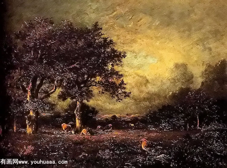 landscape with cows