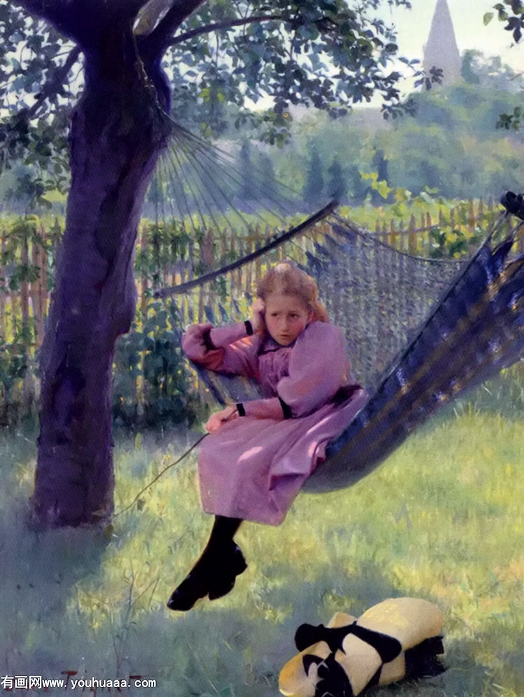 girl in a hammock