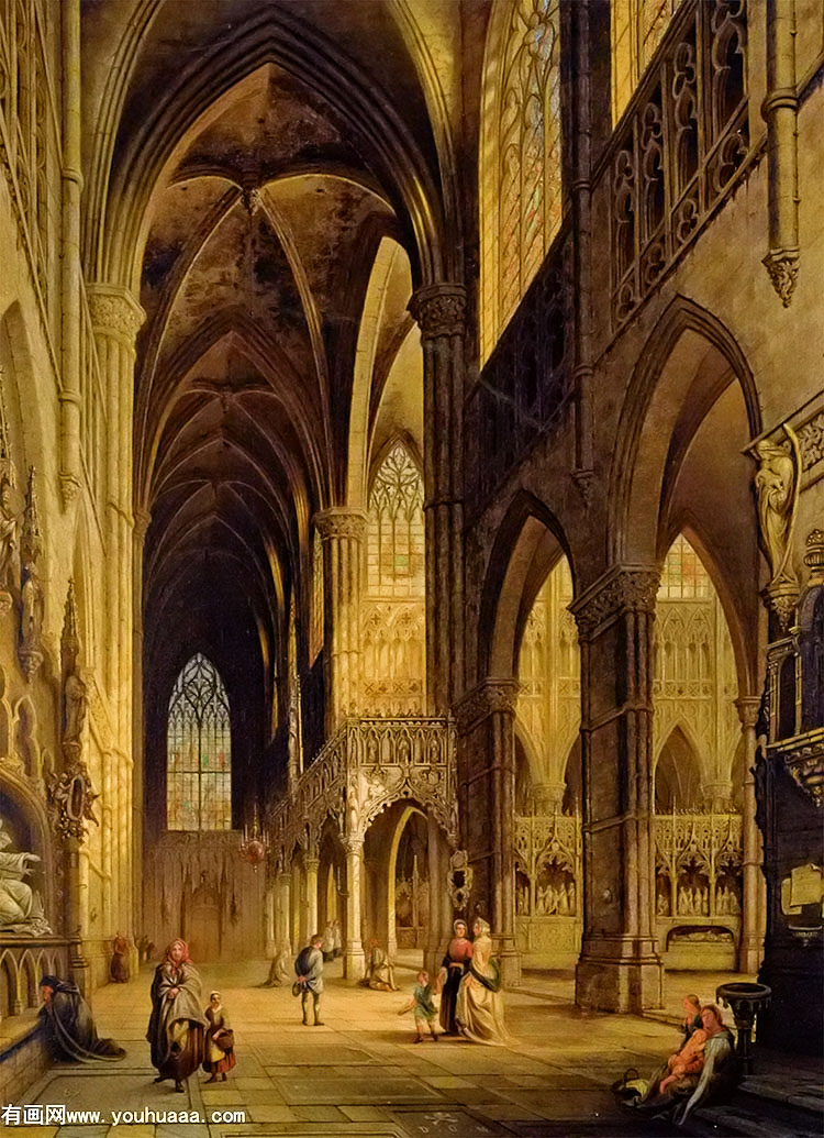 vue du transept de leglise d amiens