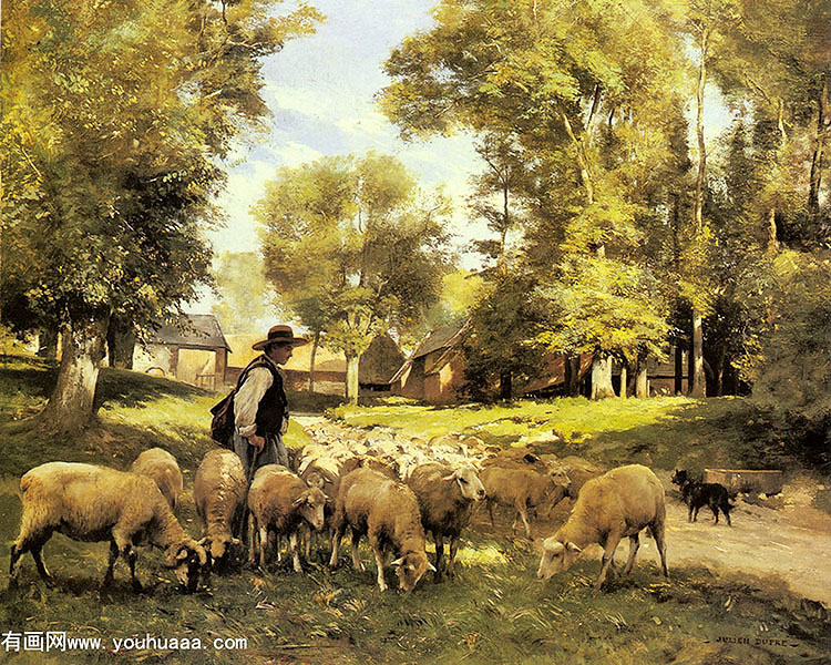 a shepherd and his flock