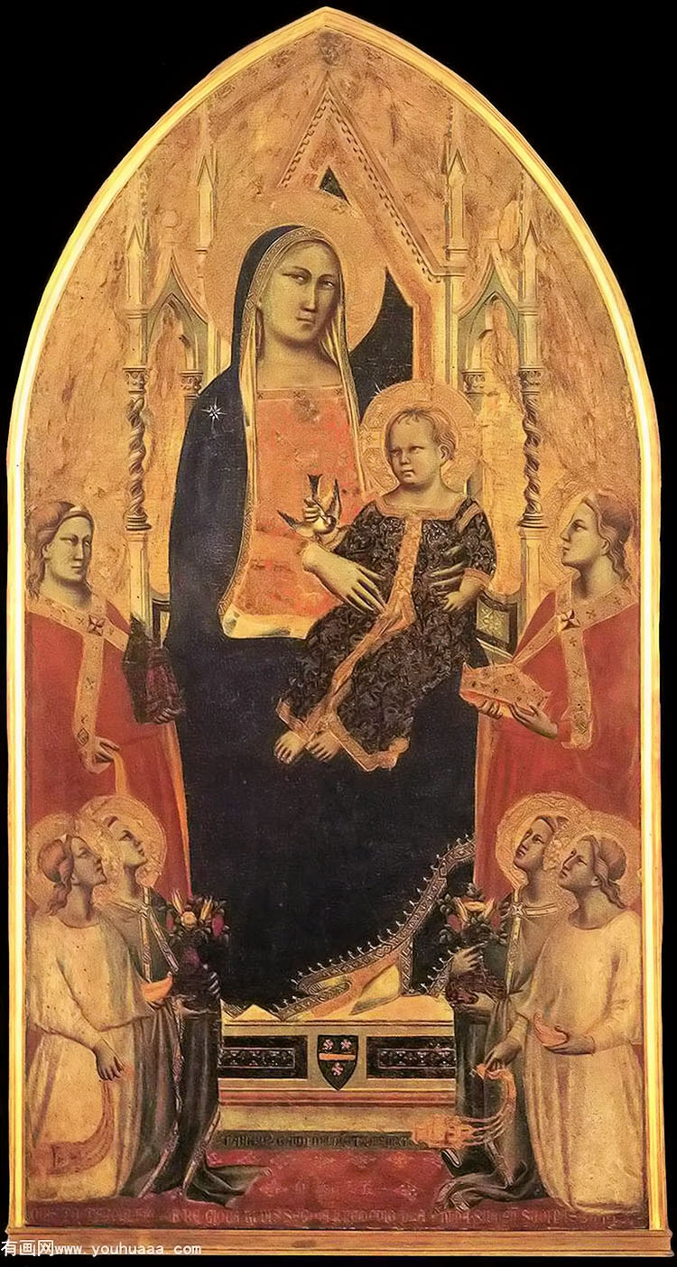 ʥϵʥĸӣʹʥͽ - madonna and child enthroned with angels and saints