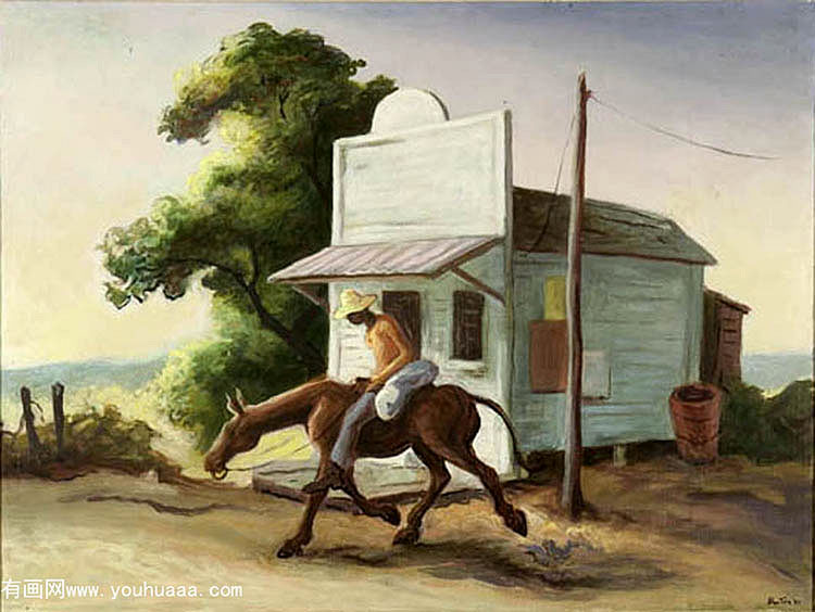 boy on a mule