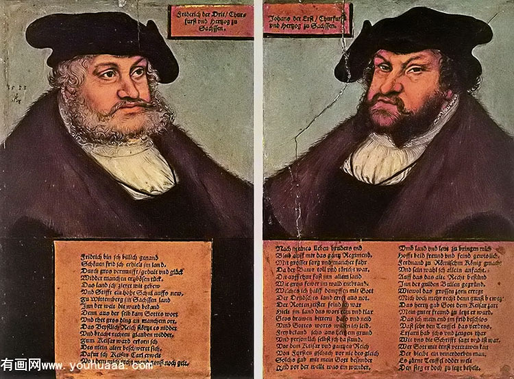 ߷ѵԼһѷѡۺ - portraits of johann i and frederick iii the wise, electors of saxony