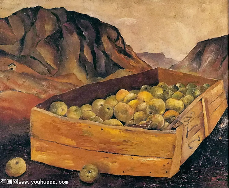 box of apples on wales