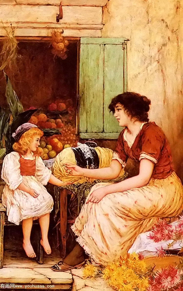 a young lacemaker