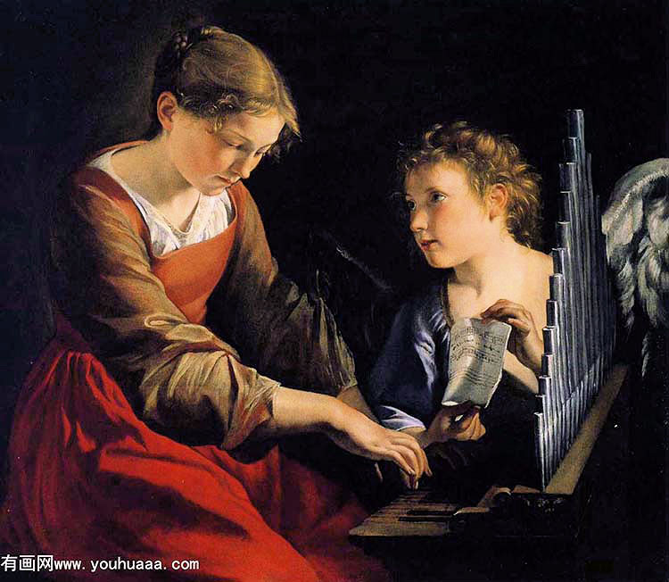 gentileschi saint cecilia