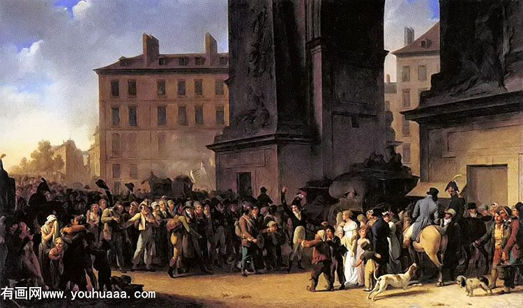 departure of the conscripts in 1807