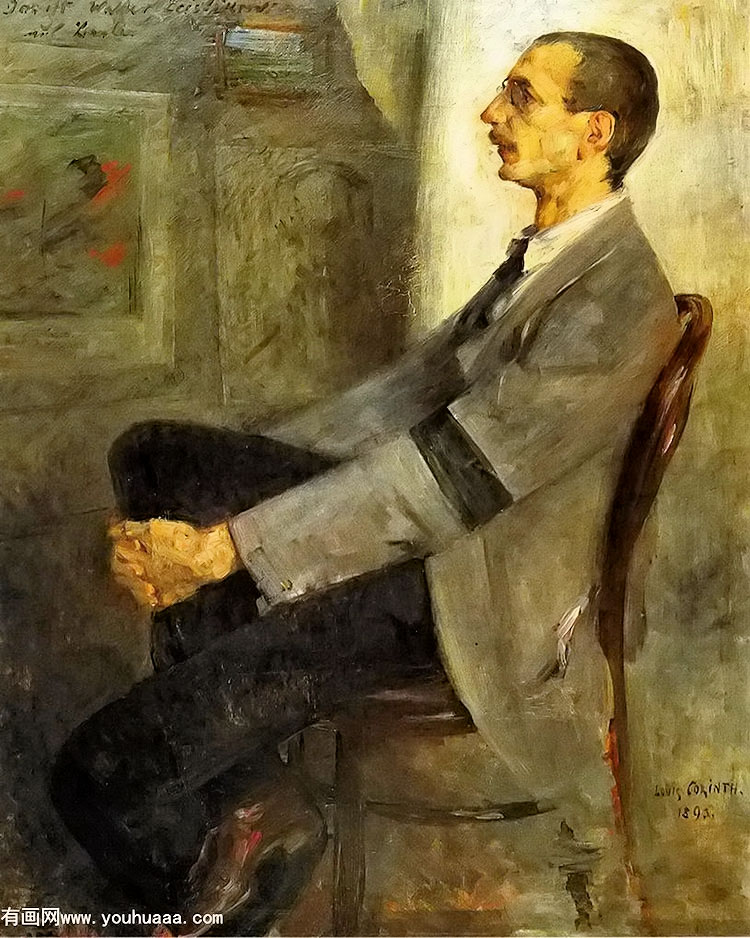 ֶء˹Ļ - portrait of the painter walter leistilow